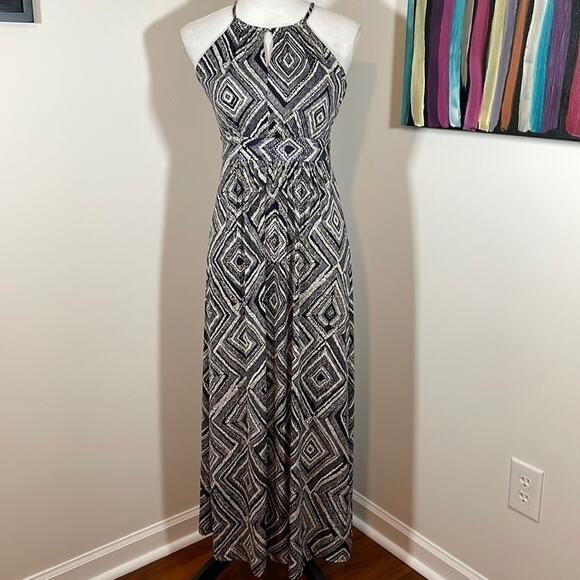 LOFT geometric print maxi dress - Picture 1 of 9